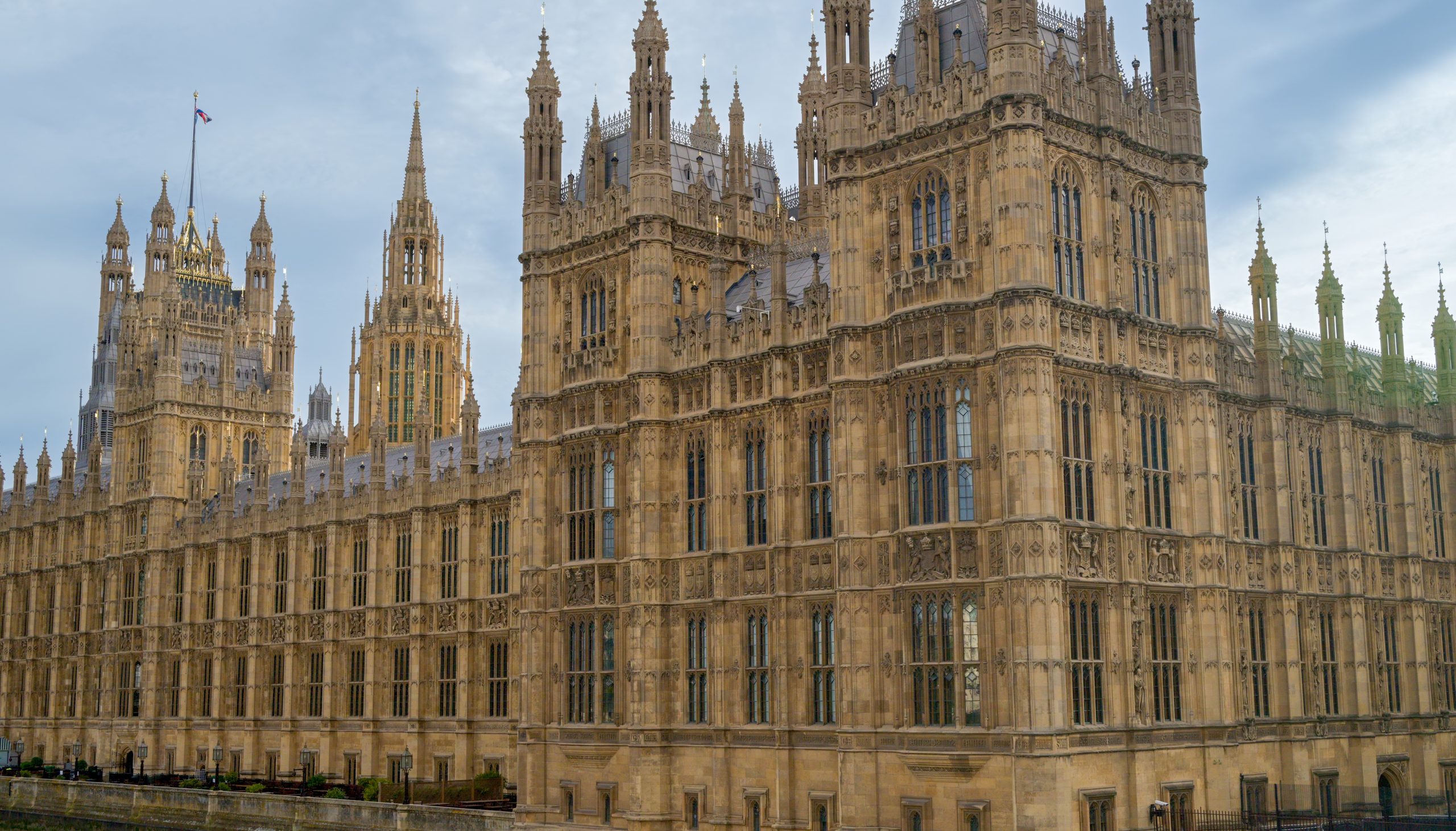 Westminster Palace in London, United Kingdom. View from the Westminster bridge